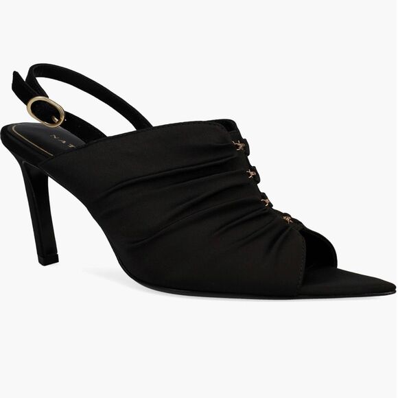 NWT Natori Reen pointed toe slingback sandals in black Size 7.5 - Picture 4 of 5